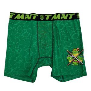Bioworld Size L 36 38 Boxer Briefs Mens Teenage Mutant Ninja Turtles Green NEW
